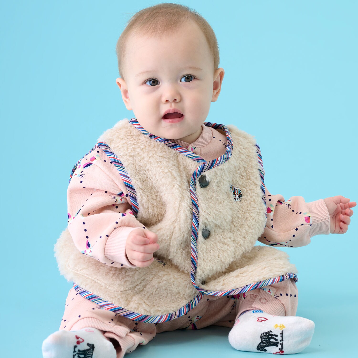 ボア新生児ベスト