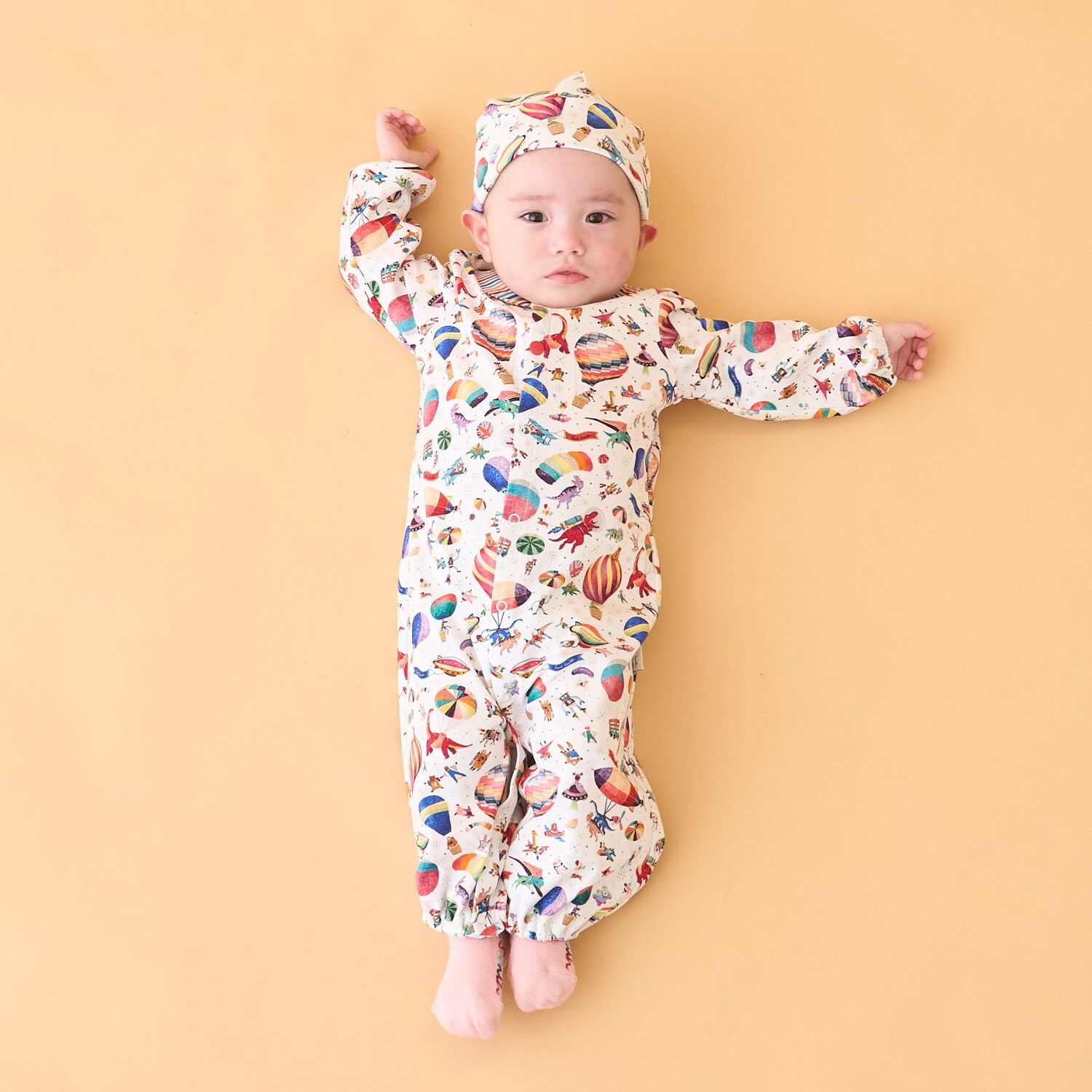 気球柄2WAYオール