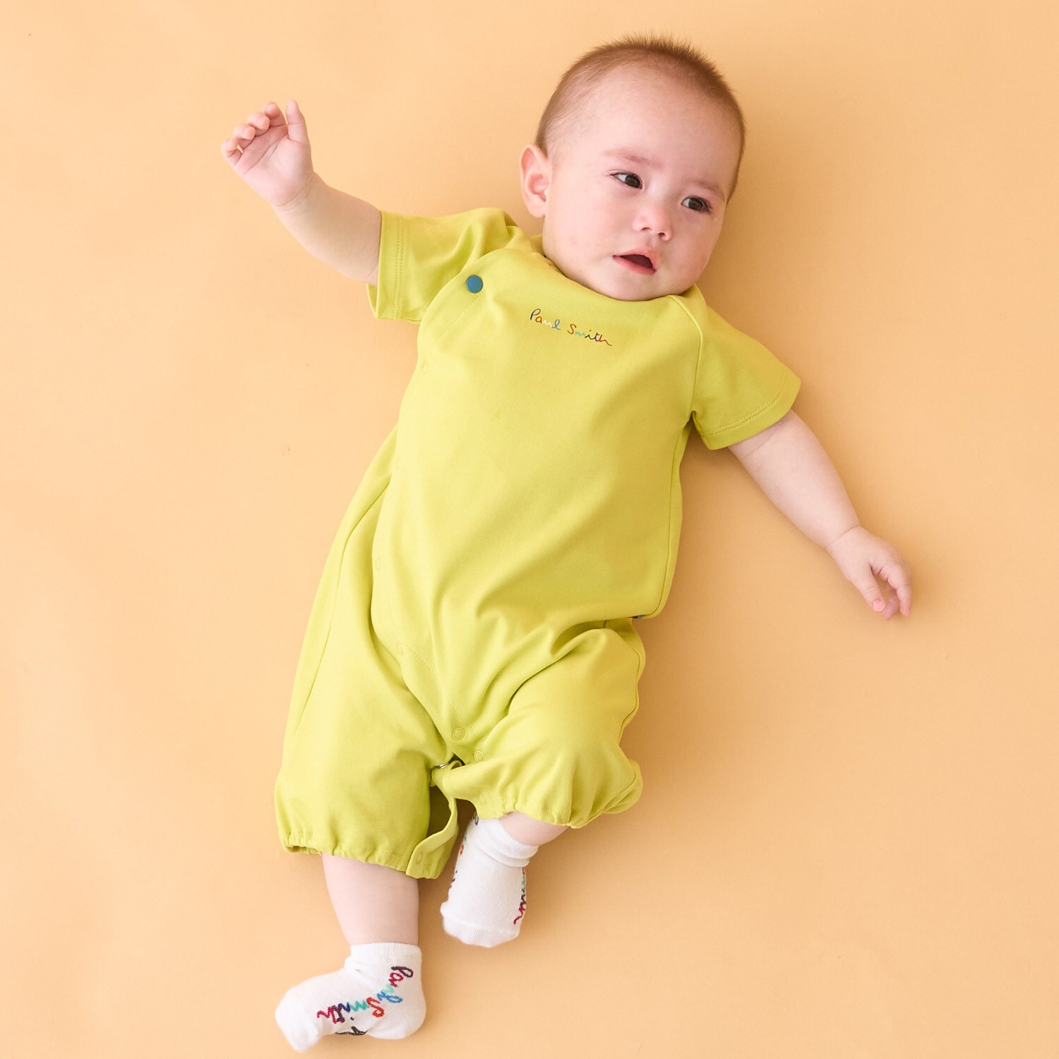 ロゴ半袖2WAYオール