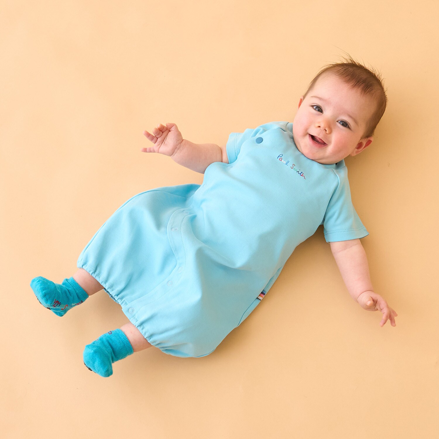 ロゴ半袖2WAYオール