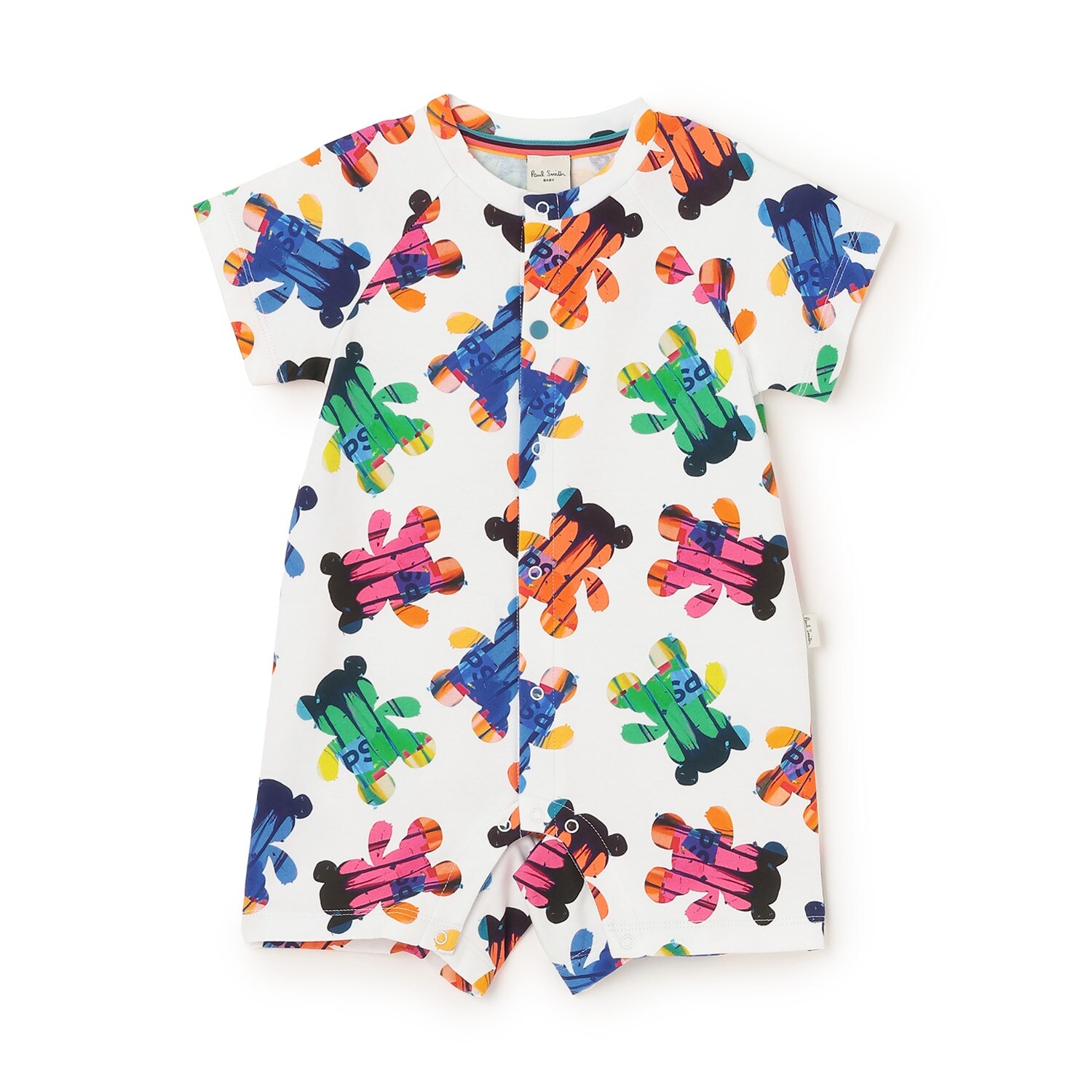 総柄プリントショートオール