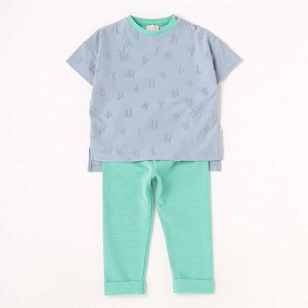 ベビー ロゴパイルジャガードセット