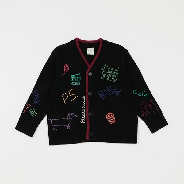 刺しゅうニットカーディガン