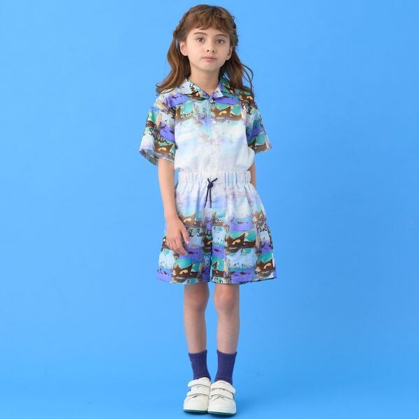 グラデーションプリントショートパンツ