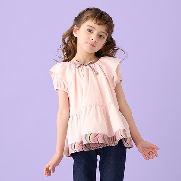 スワールペプラムブラウス