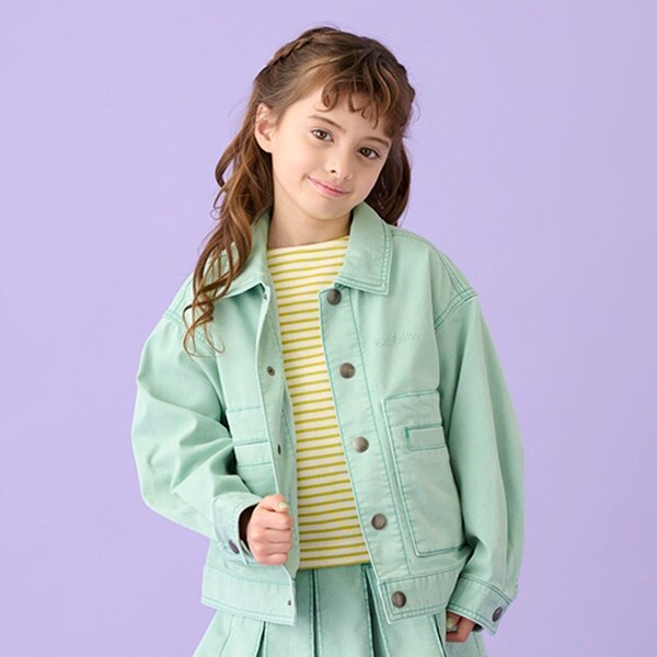 ロゴエンボスデニムジャケット