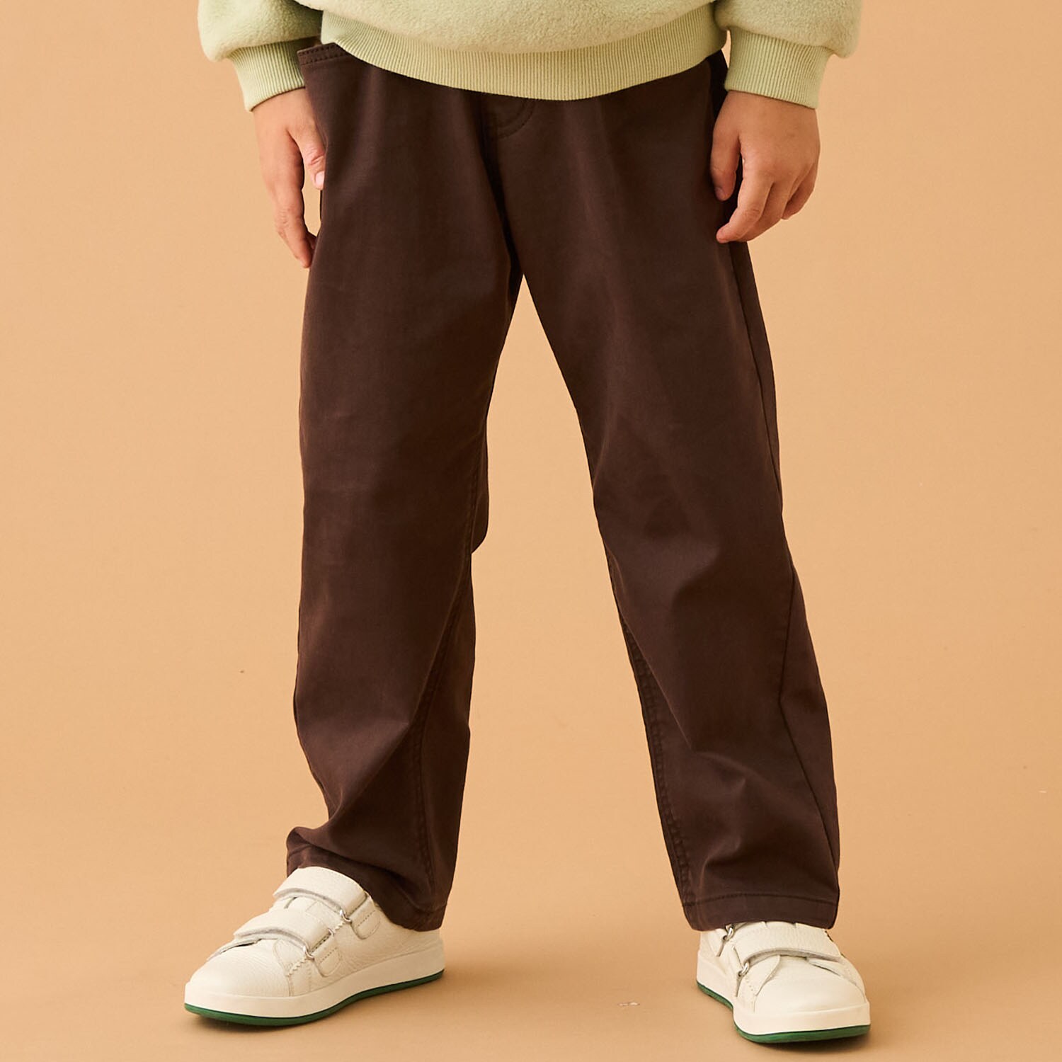 バックプリントデニムロングパンツ