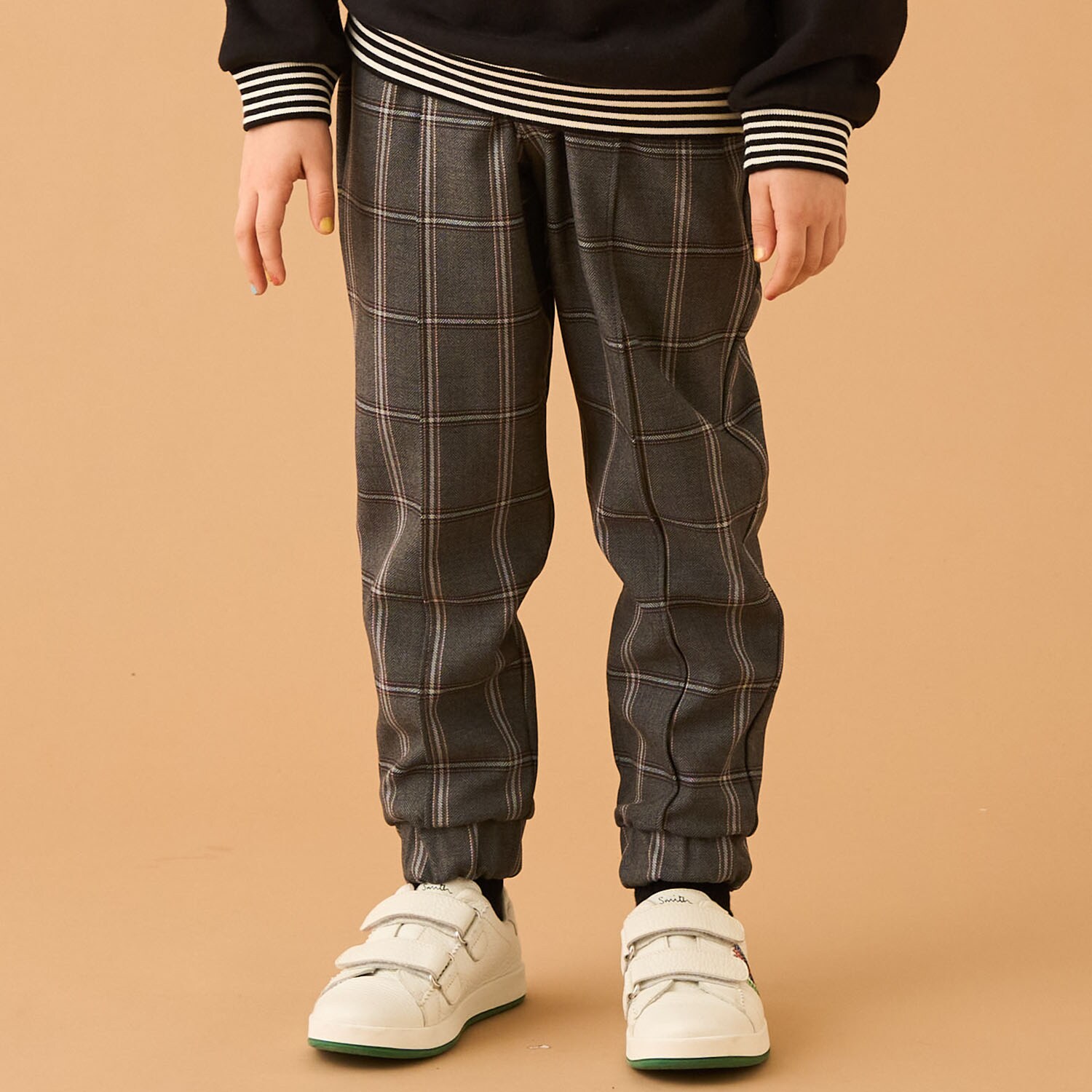 センターシーム先染めロングパンツ