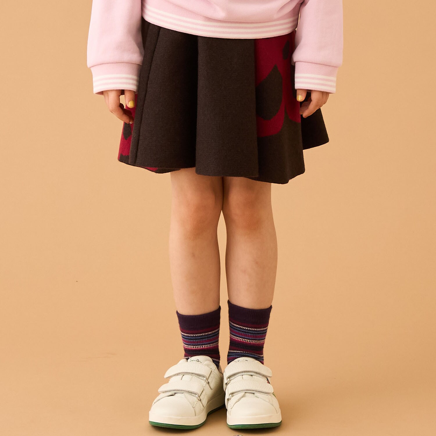 フローラルジャカードニットスカート