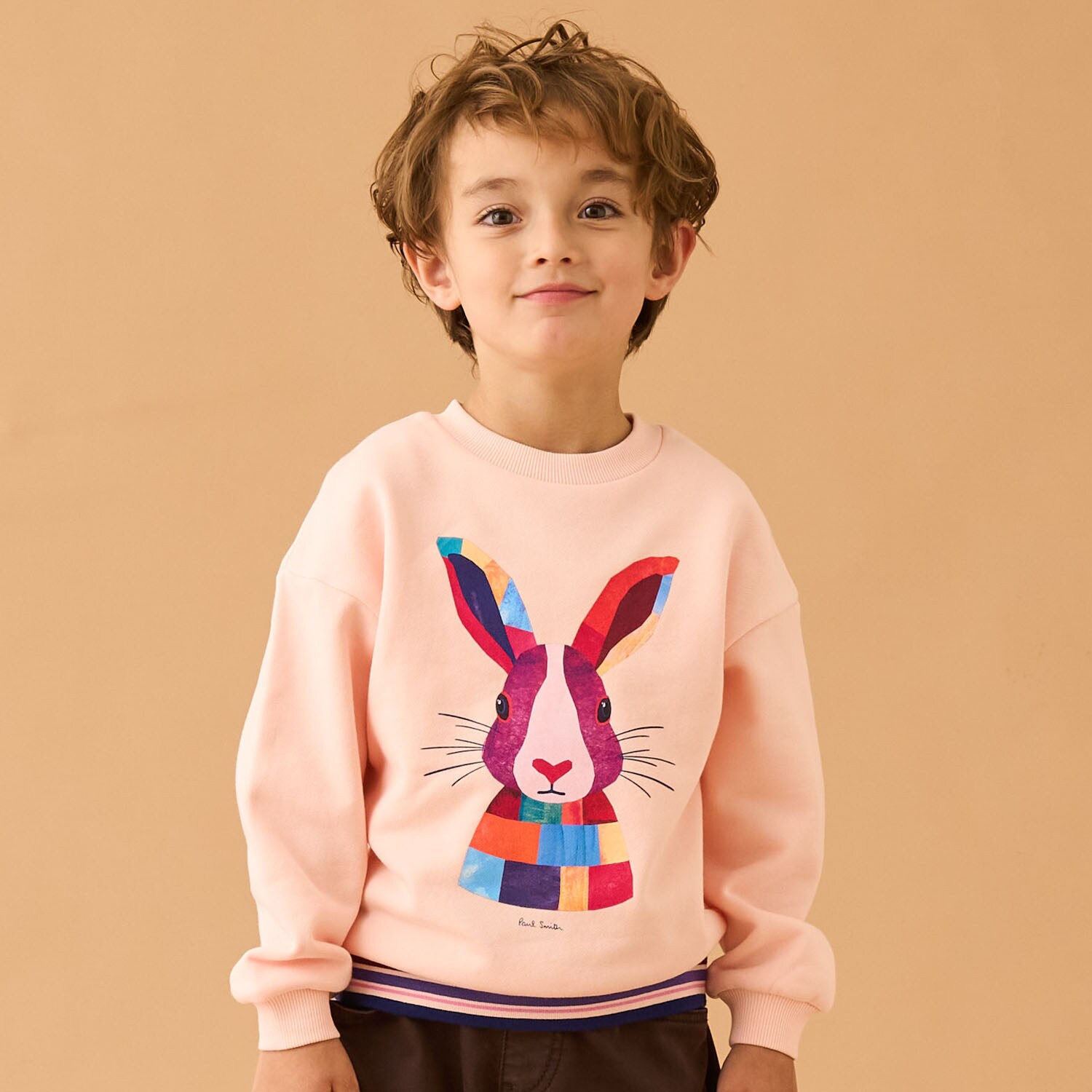 パターンラビット裏毛プルオーバー