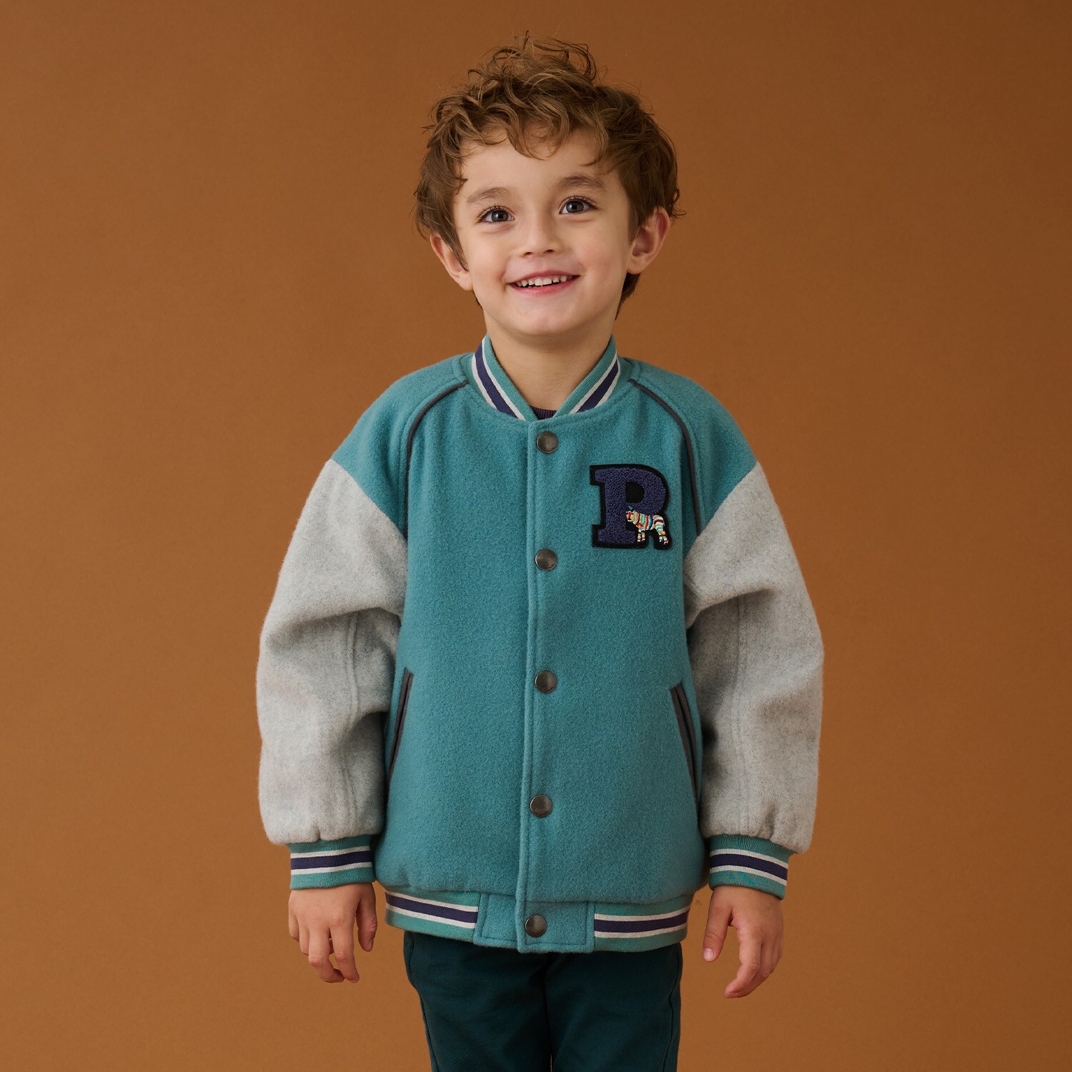 バイカラーワッペンスタジャン