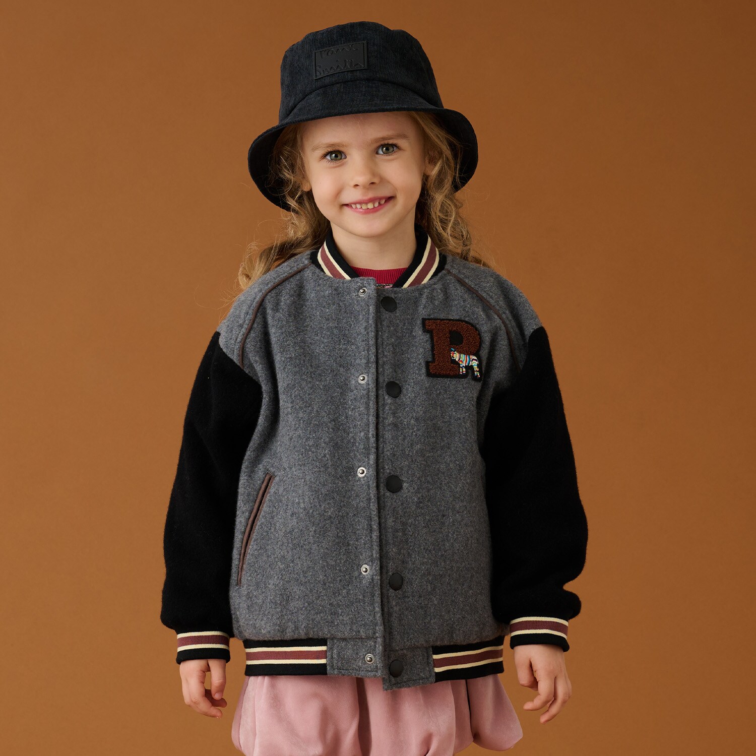 バイカラーワッペンスタジャン