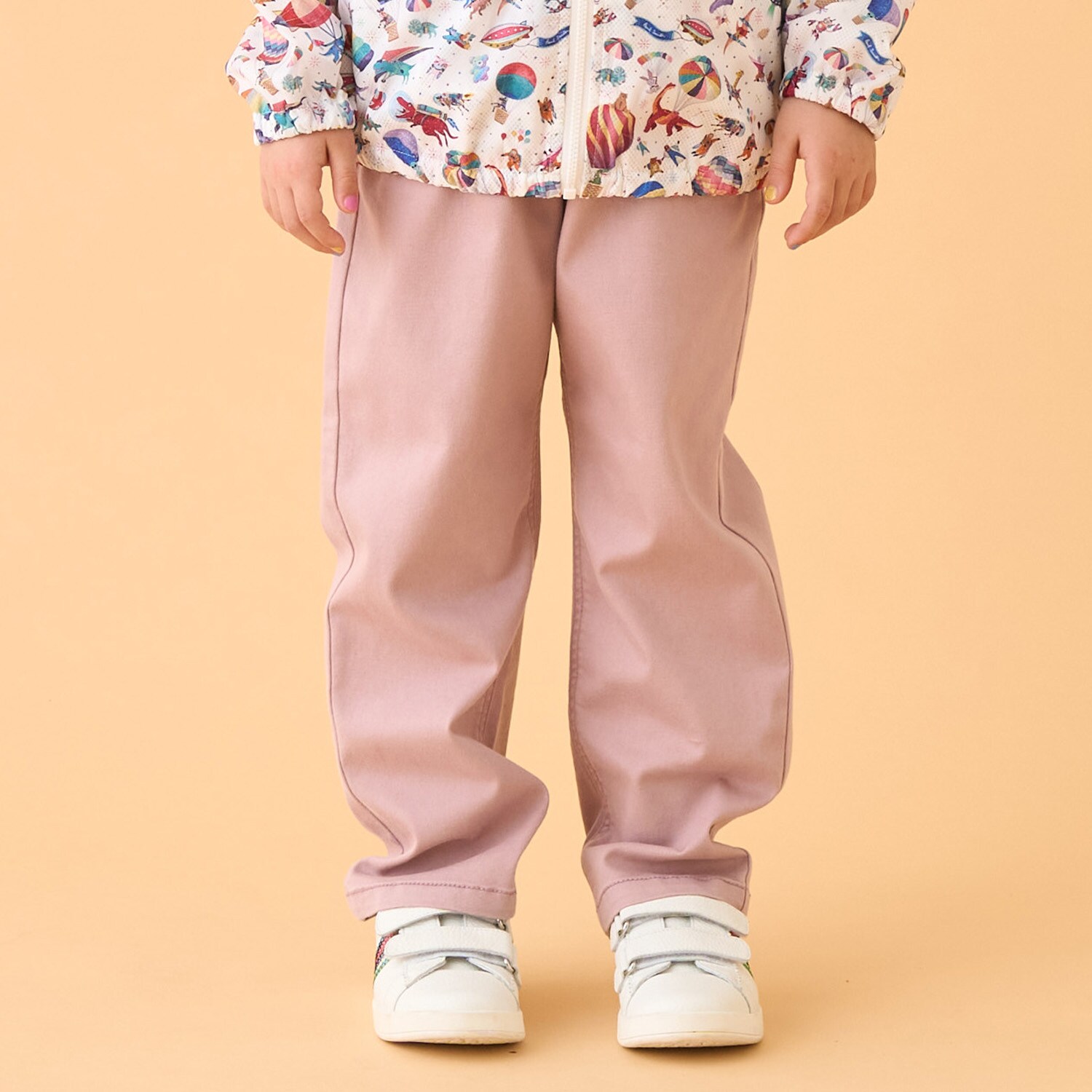 ポケットストライプ刺しゅうデニムロングパンツ