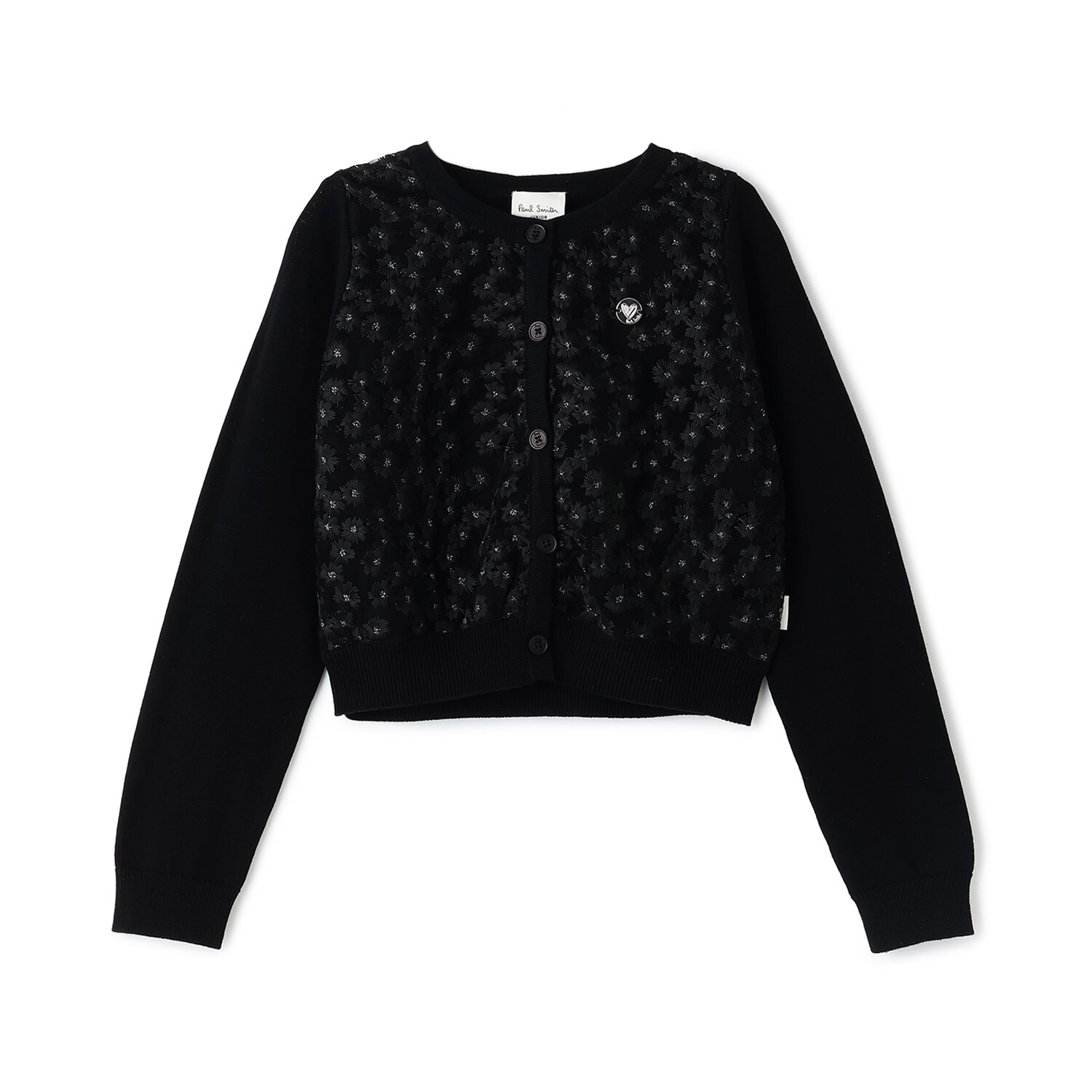 レースパネルカーディガン