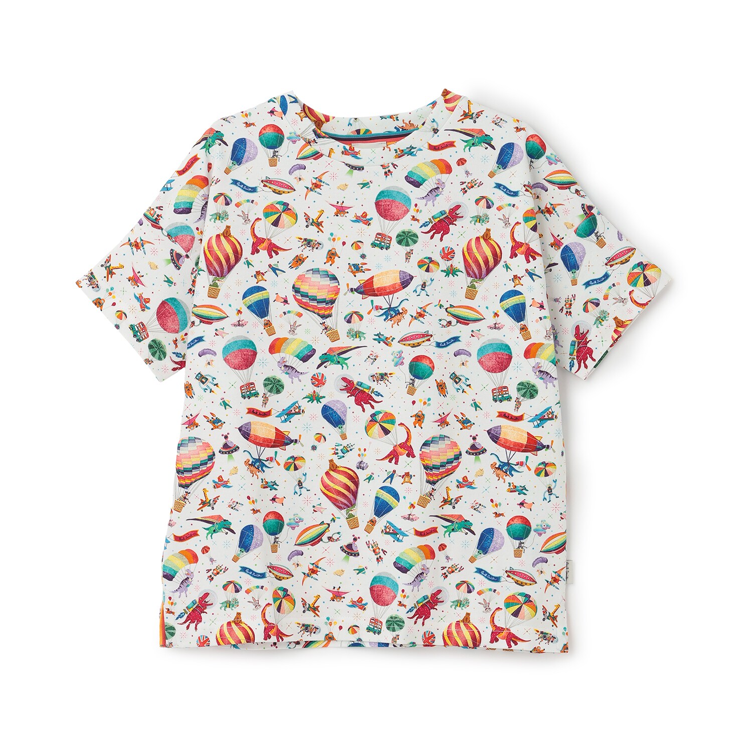 総柄プリント半袖Tシャツ