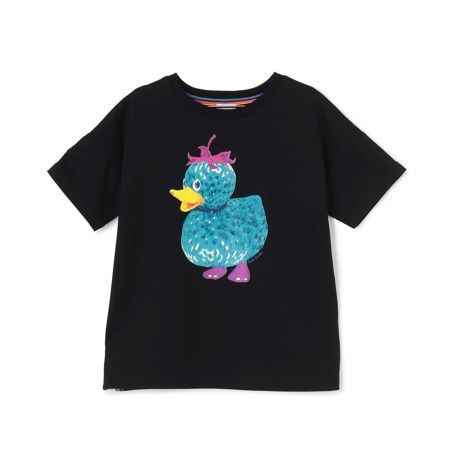 イチゴアヒルプリント半袖Tシャツ