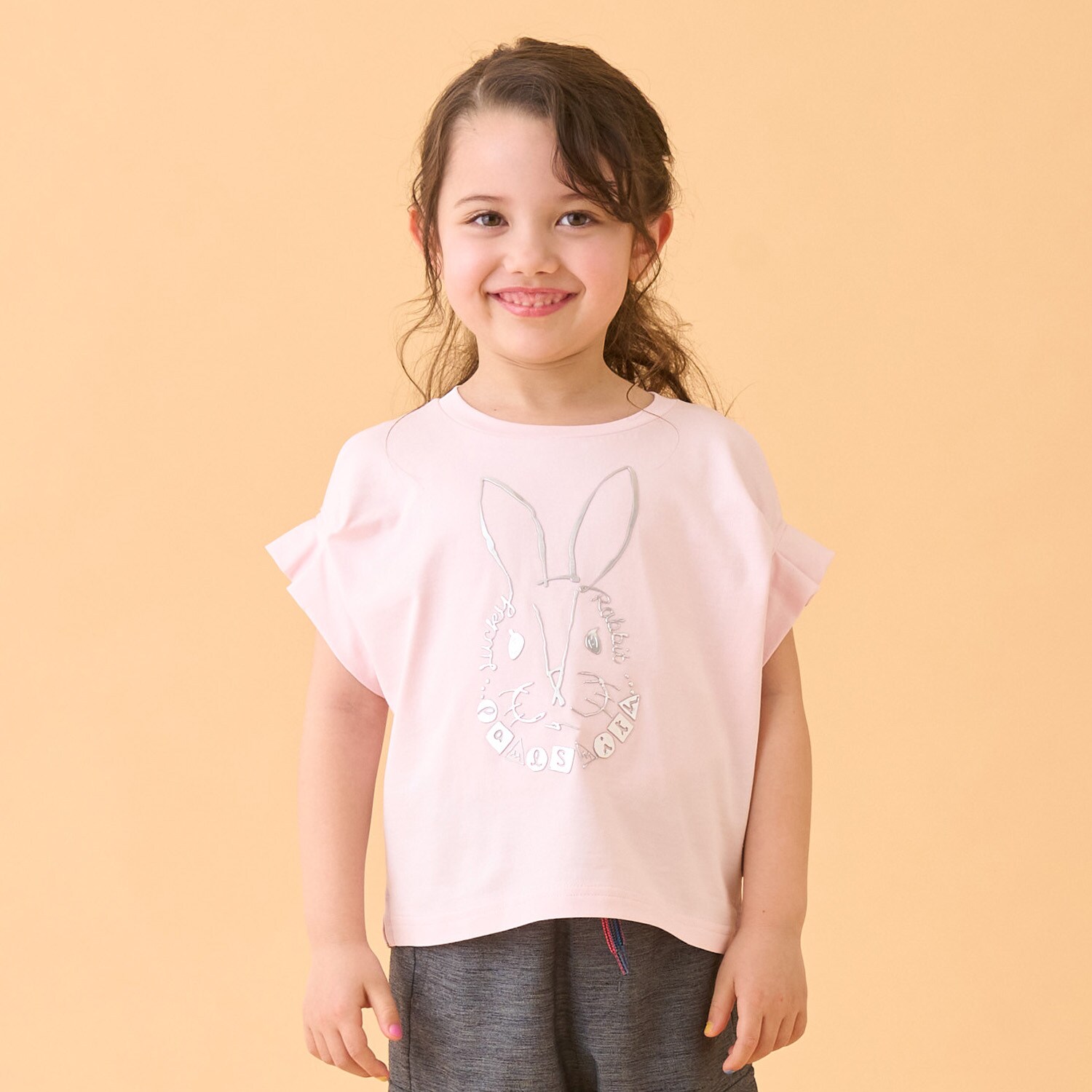 メタルラビットプリントTシャツ