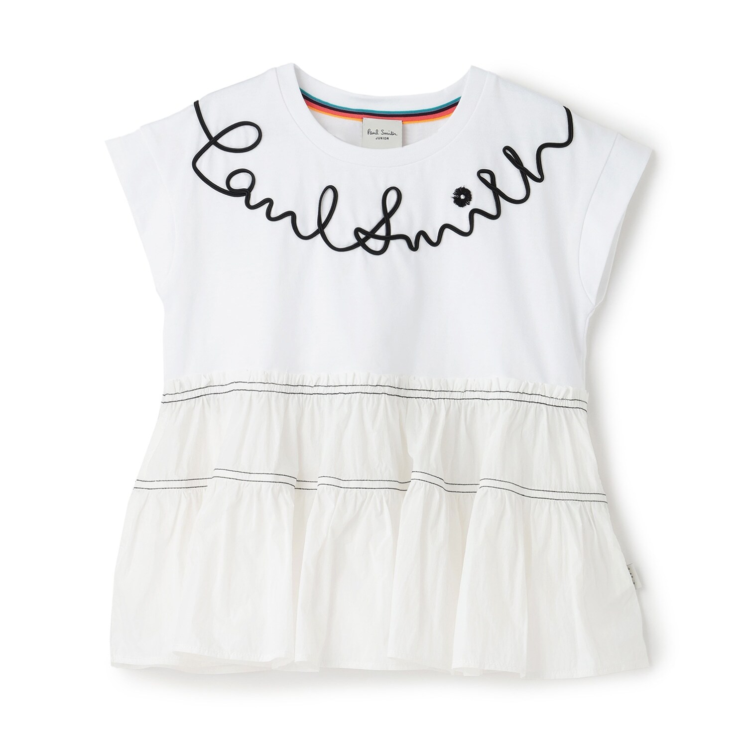 コード刺しゅうロゴチュニック