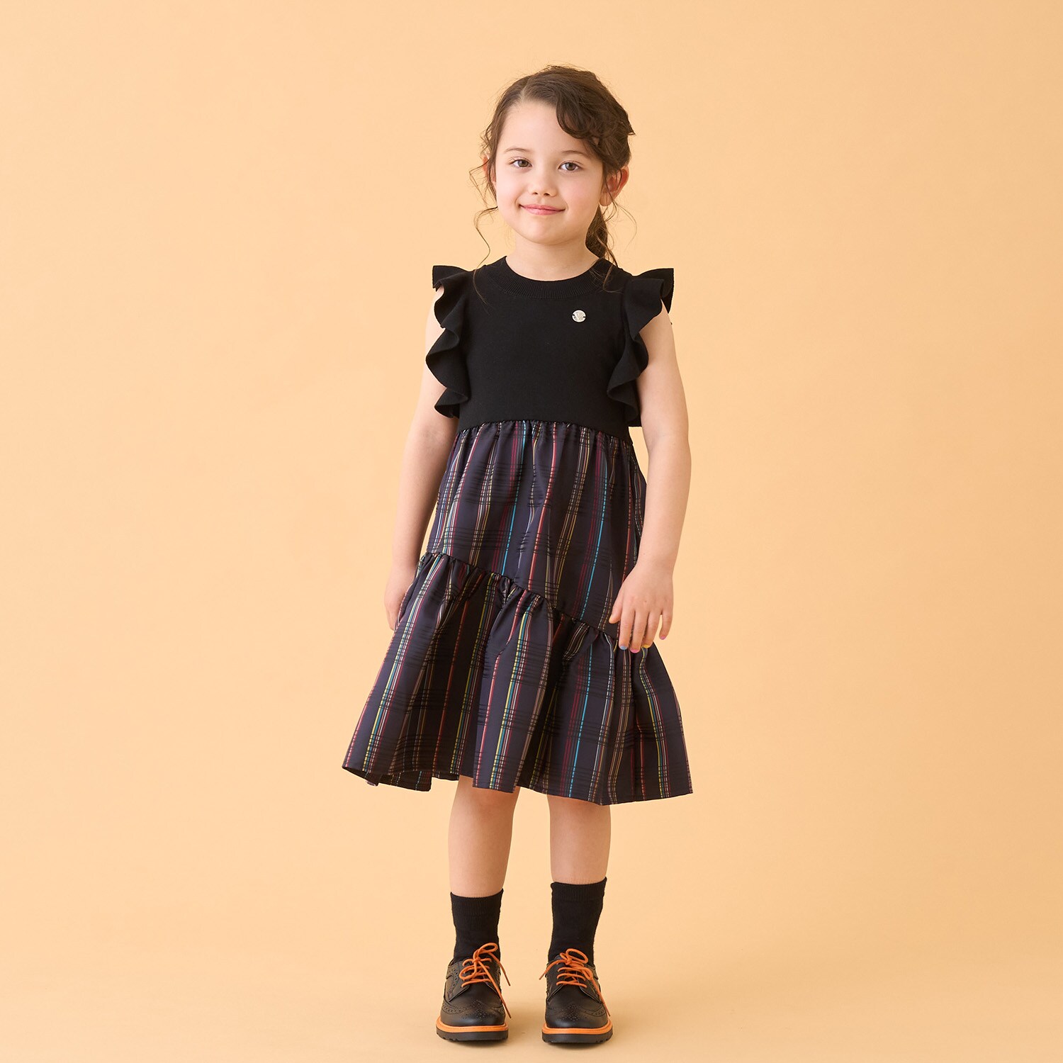 ニットドッキングワンピース