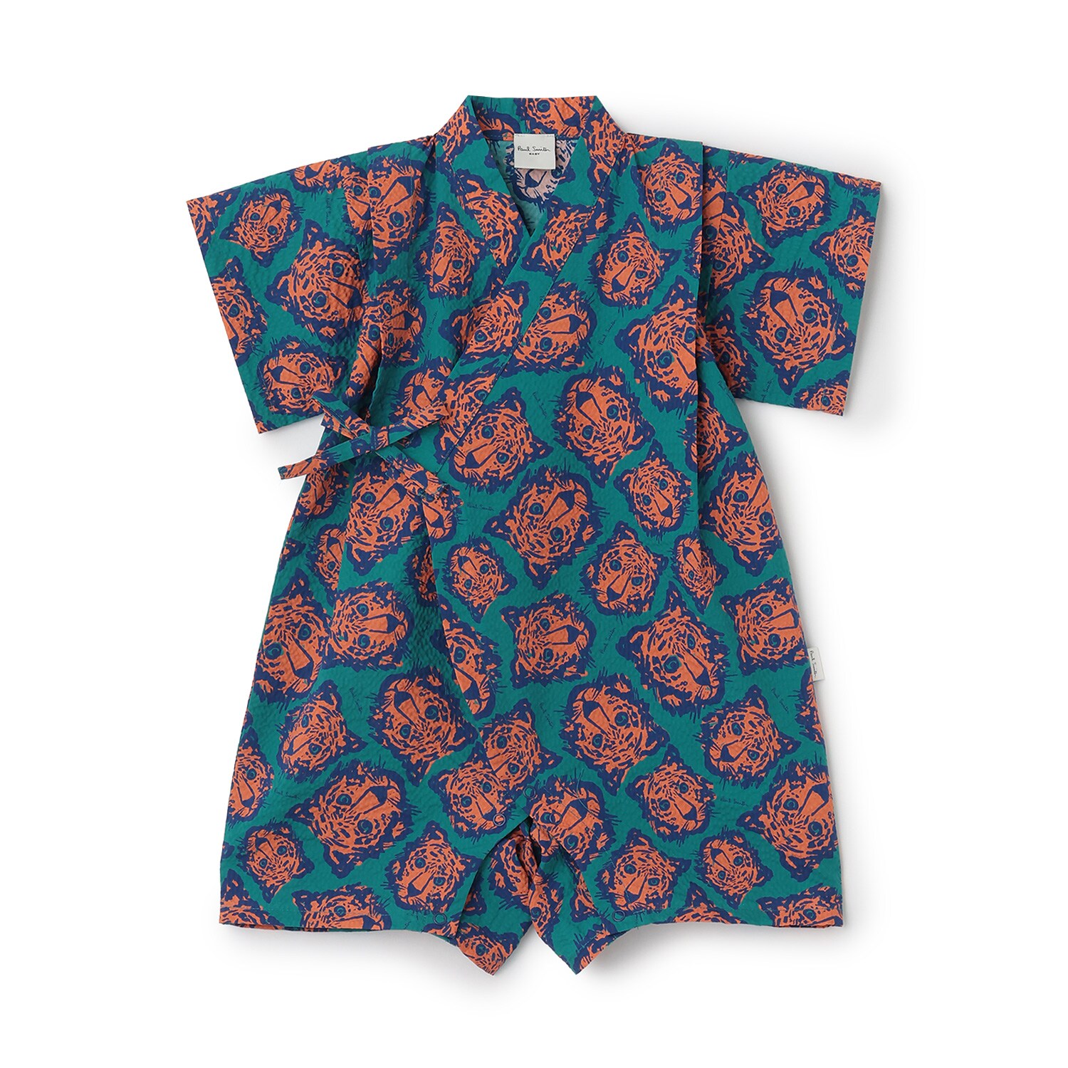 総柄プリント甚平オール