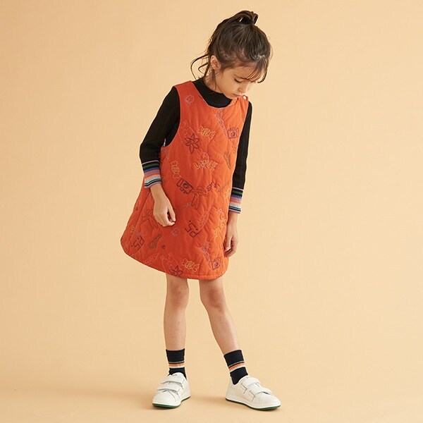 アニマル刺しゅうワンピース