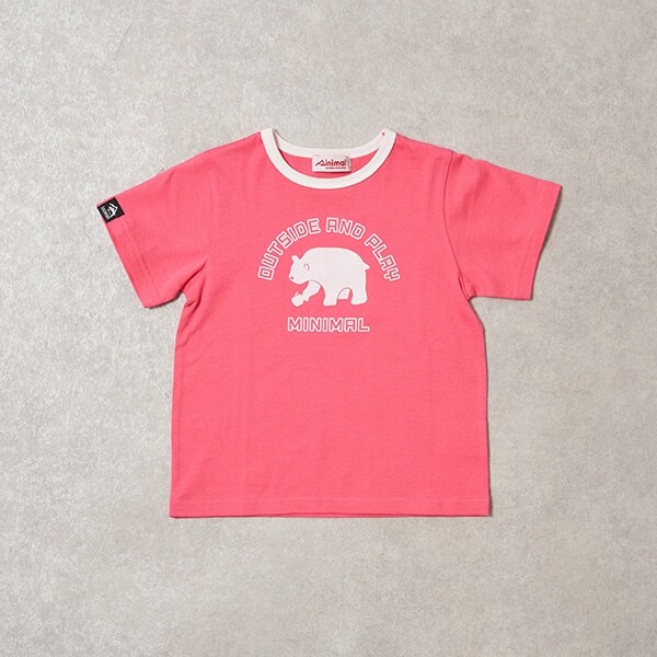 【撥水】ミニマルベアプリントTシャツ