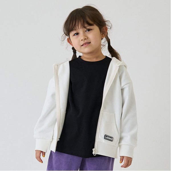 【防汚加工】シリコンワッペンジップアップパーカー