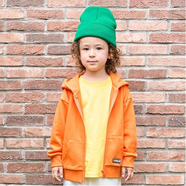 【防汚加工】シリコンワッペンジップアップパーカー