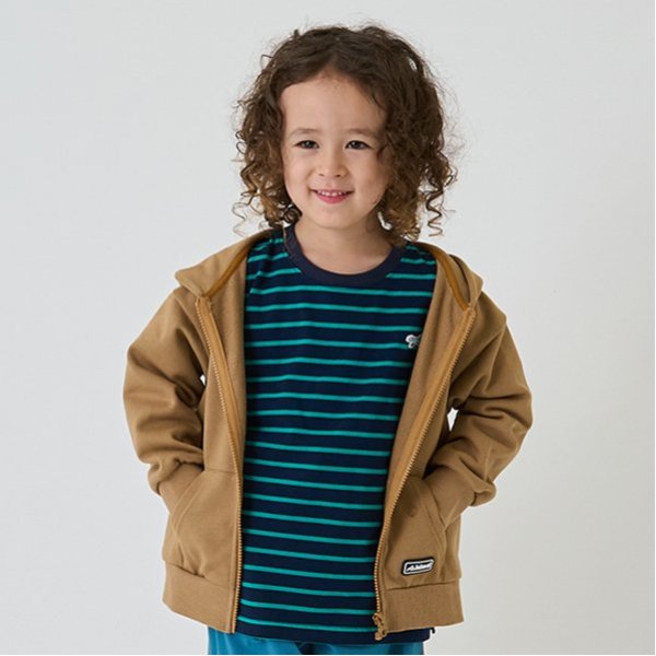 【防汚加工】シリコンワッペンジップアップパーカー