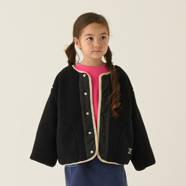 【静電防止】リバーシブルボアブルゾン