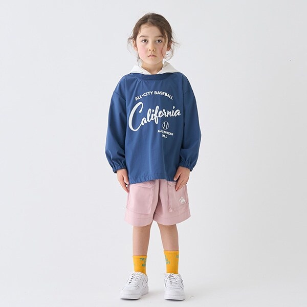 5分丈コットンライクカラーショーツ