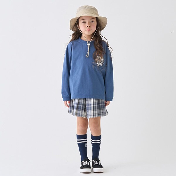 チェックプリーツキュロット