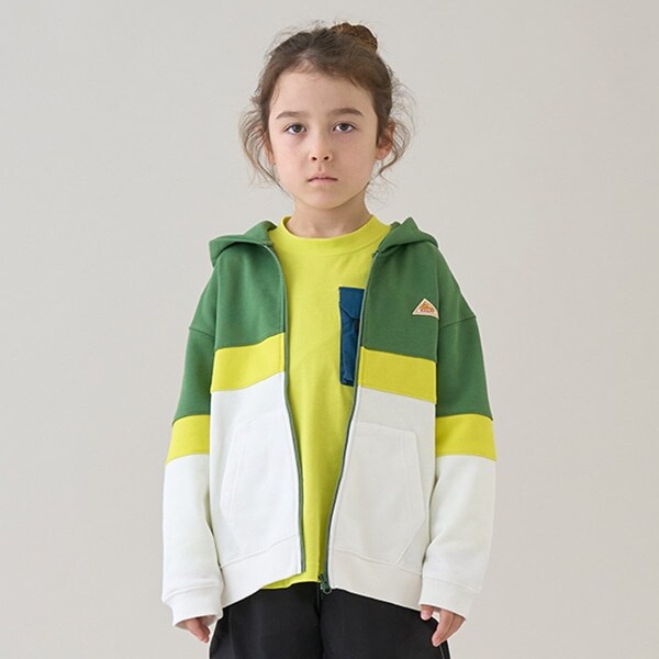 【KELTY】裏毛キリカエZIPパーカー