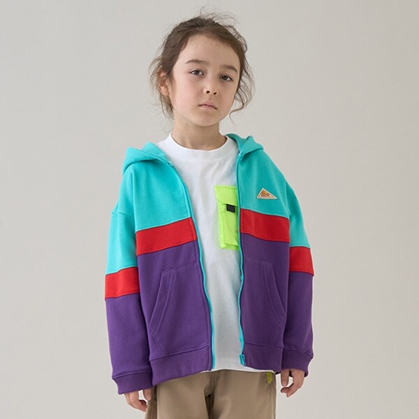 【KELTY】裏毛キリカエZIPパーカー