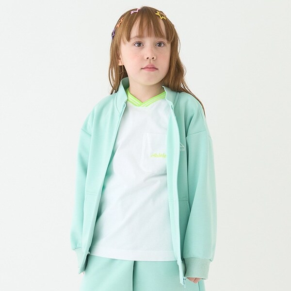 【撥水】ポンチZIPスタンドカラー