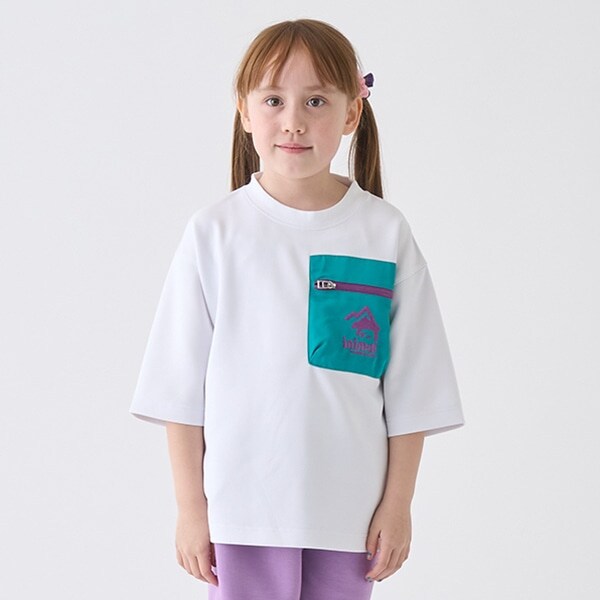 【撥水】ポンチ配色ポケットビッグT