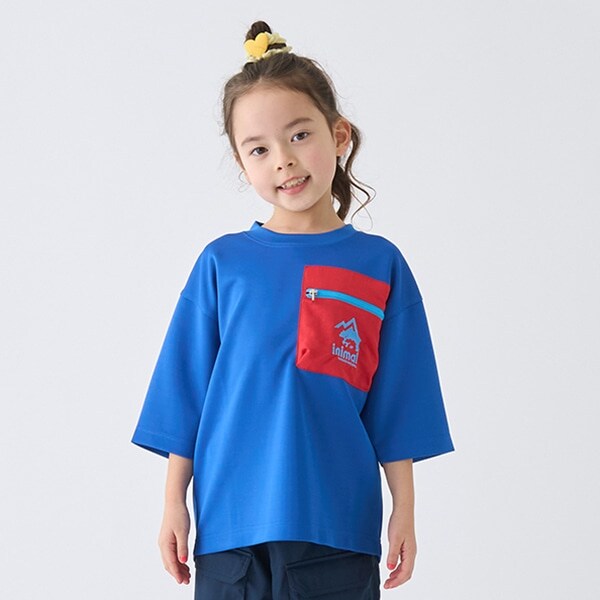 【撥水】ポンチ配色ポケットビッグT