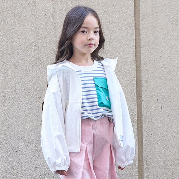 【ストレッチ】サッカー前あきパーカ