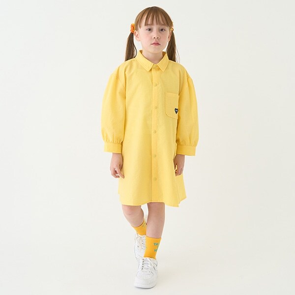 Aラインシャツワンピ