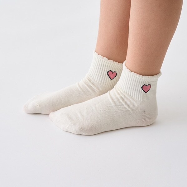 ハートワンポイントソックス