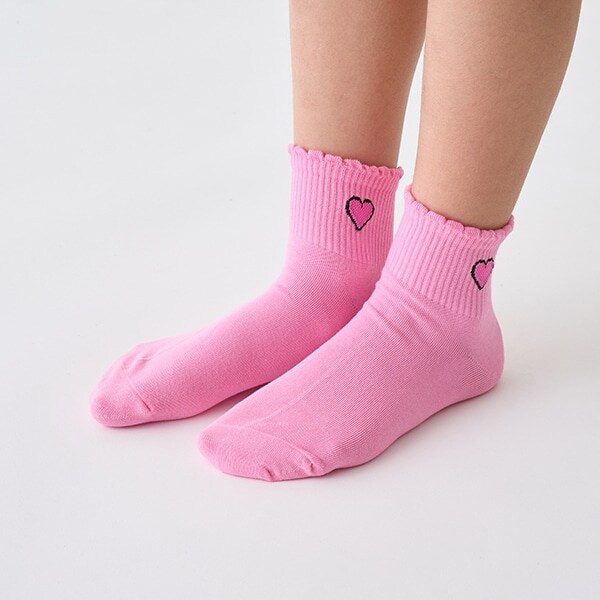 ハートワンポイントソックス