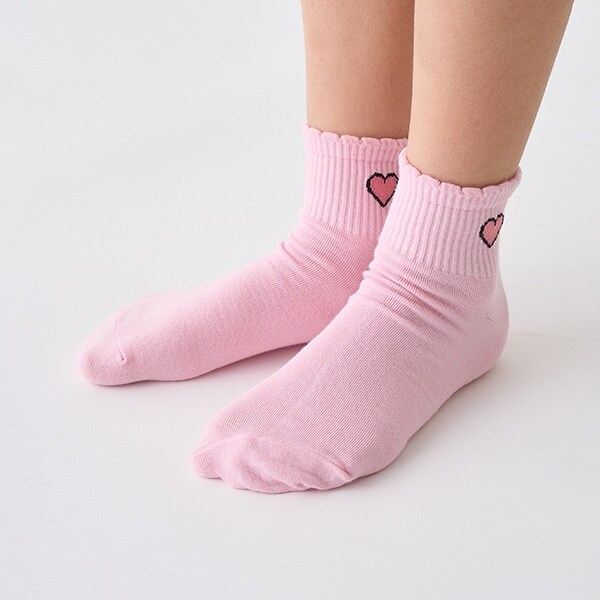 ハートワンポイントソックス