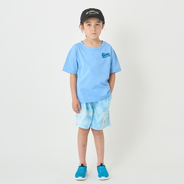 【接触冷感】タイダイ風プリントハーフパンツ