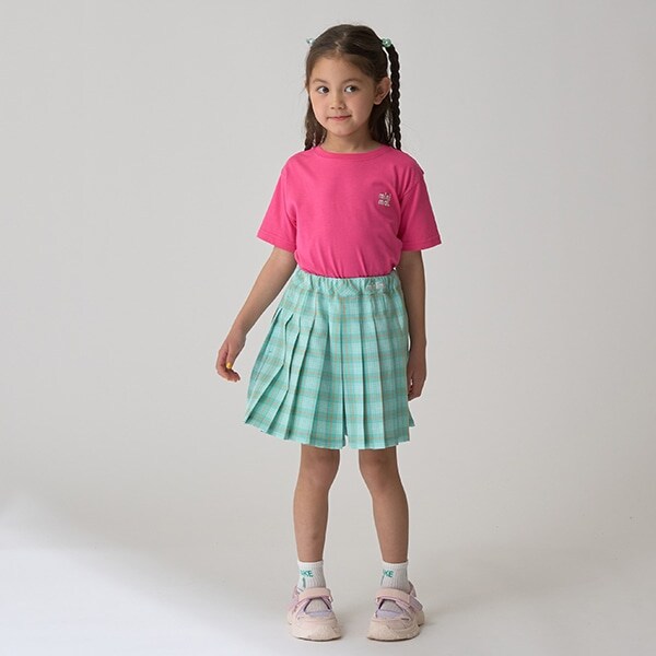 チェックプリーツキュロット