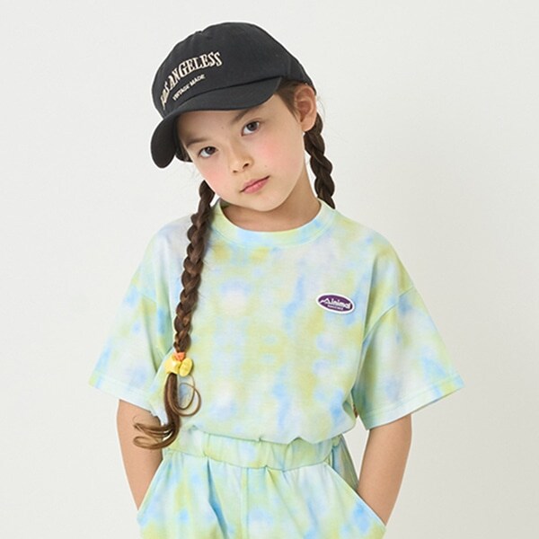 【接触冷感】タイダイ風プリントTシャツ