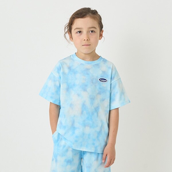 【接触冷感】タイダイ風プリントTシャツ