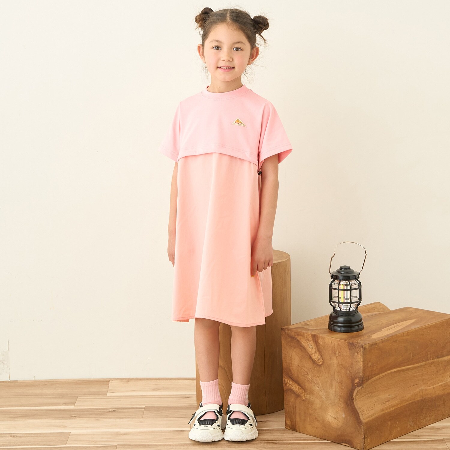 【４WAYストレッチ】【KELTY】切替Aラインワンピース