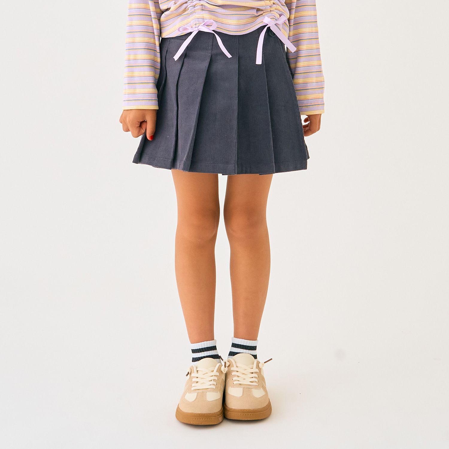 細コールラップパンツ