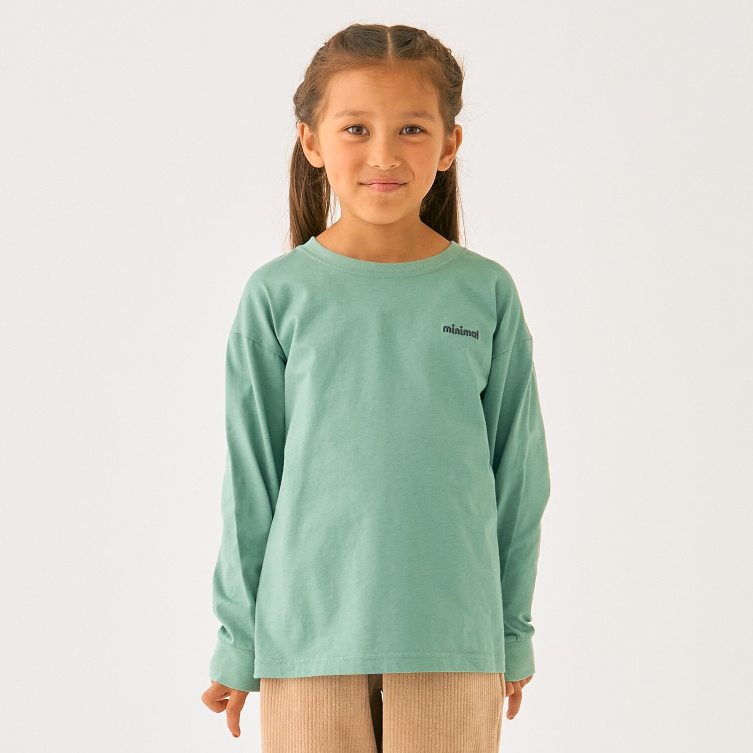 ワンポイント天竺ロングＴシャツ