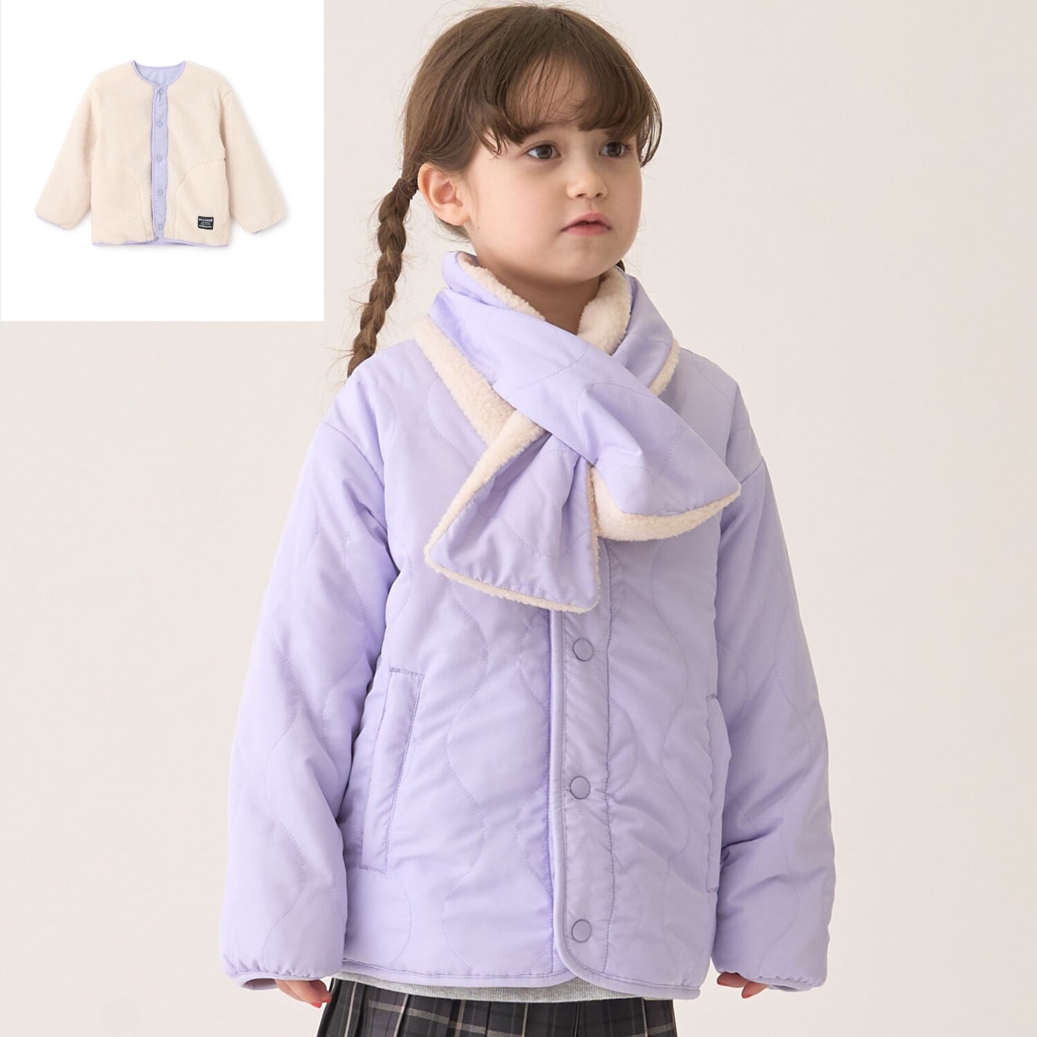 キルトリバーシブルブルゾン